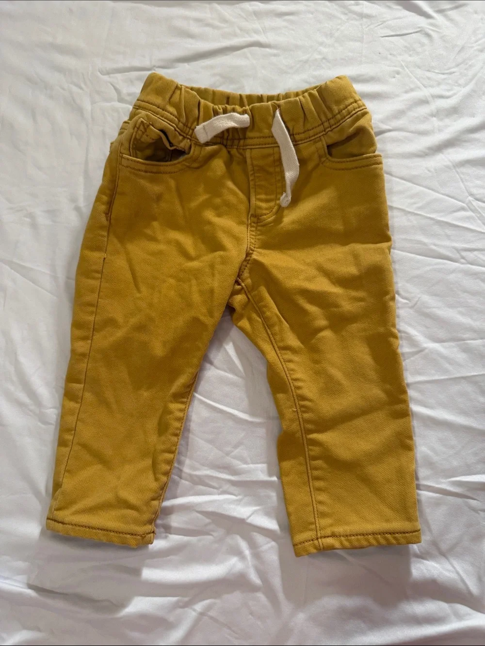 GAP Mustard Knit Pull-On Jeans for Kids